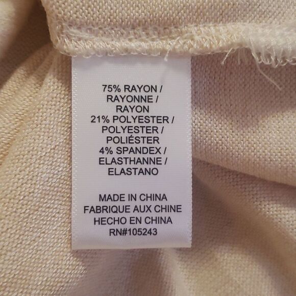 𝅺Bobeau‎ Womens Cowl Neck Top w/Built-in Mask Size Large - Picture 6 of 6